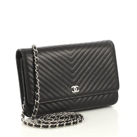 chanel chevron original|Chanel Chevron wallet on chain.